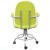 Кресло КР14 на винтовой опоре с подлокотниками (цвет светло зеленый)