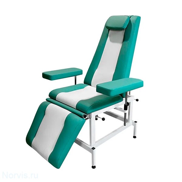 Кресло-кушетка К03 (цвет зеленый, вставки белые)