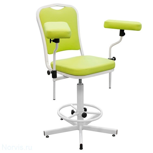 Кресло ДР03-1 для взятия крови и терапевтических процедур (цвет светло-зеленый)