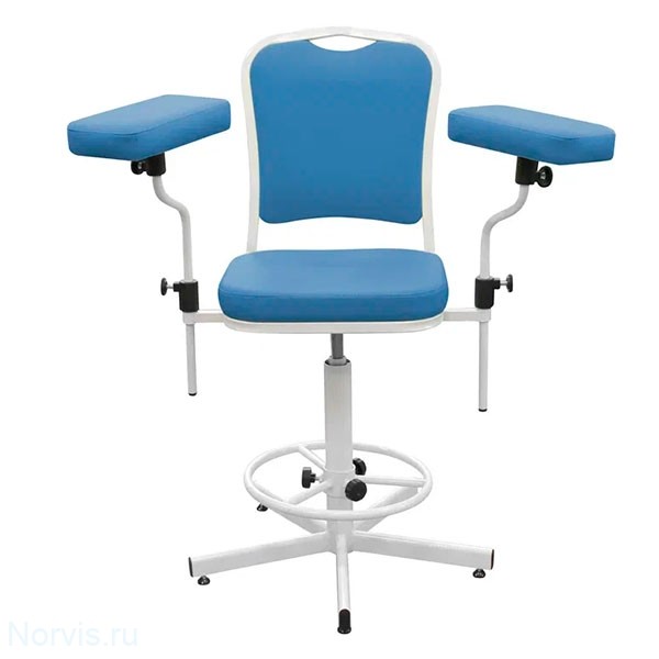 Кресло ДР03-1 для взятия крови и терапевтических процедур (цвет синий)