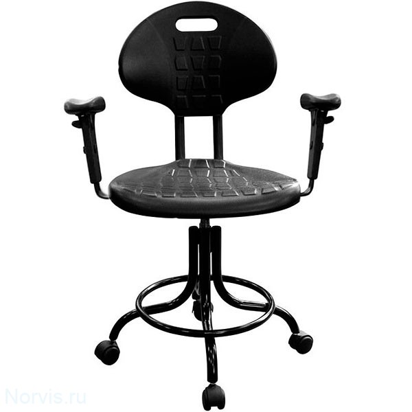 Кресло с подлокотниками КР10-1 на винтовой опоре