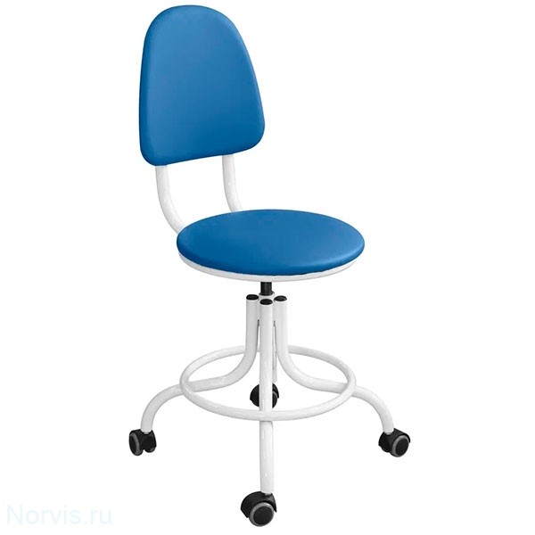 Кресло КР01 на винтовой опоре (цвет синий)
