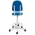Кресло КР02/К на винтовой опоре с регулируемой опорой для ног (цвет синий)
